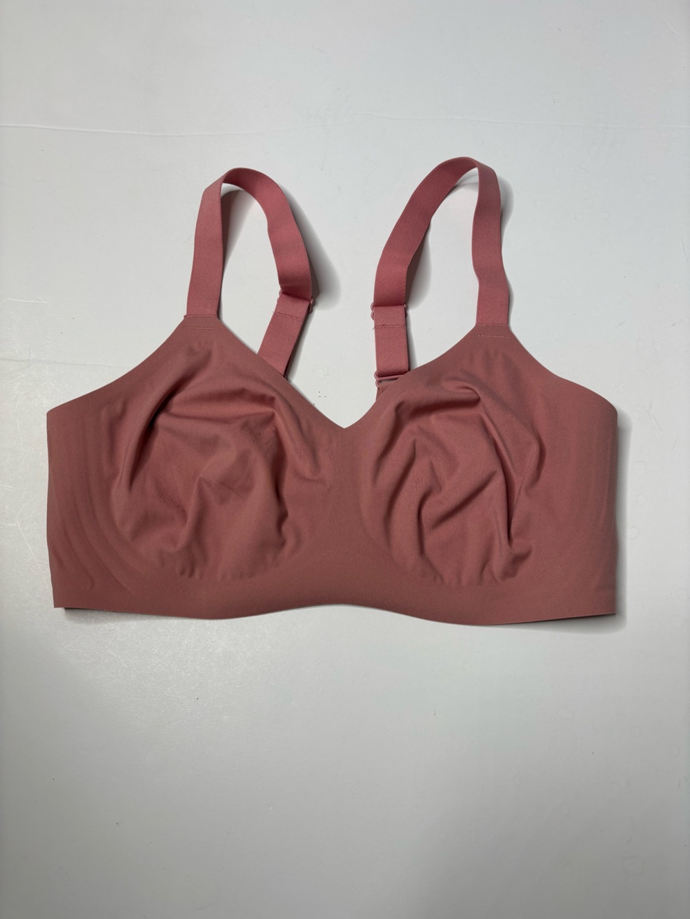 Le Mystere Pink Bra Size Medium Wireless Unlined